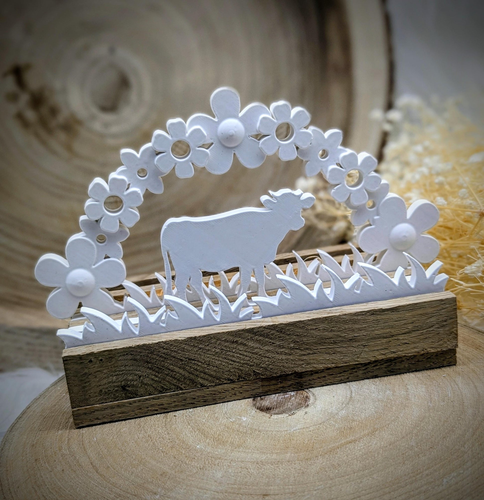 Silikonform Schwibbogen / Landmoment / Kuh / Blüten / Silikonform / Raysin