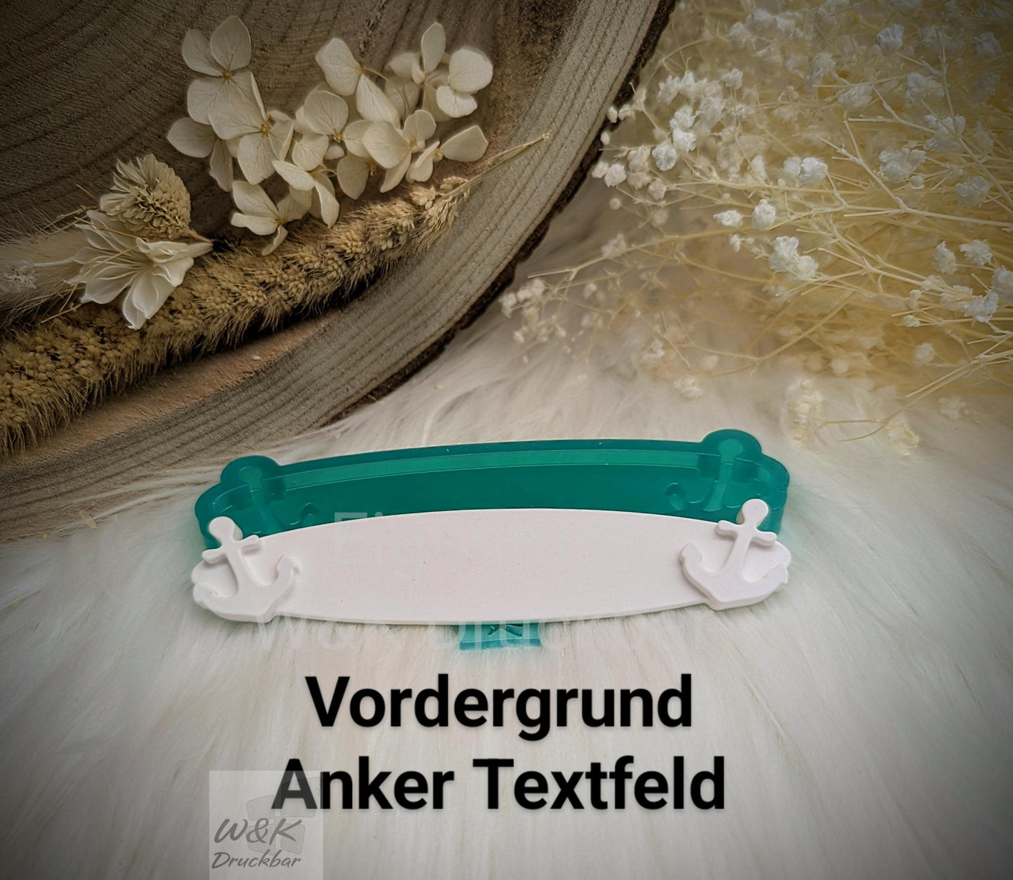 Silikonform Anker / Textfeld / Schild / Silikonform