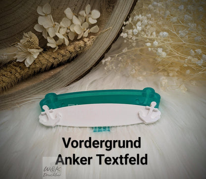 Silikonform Anker / Textfeld / Schild / Silikonform