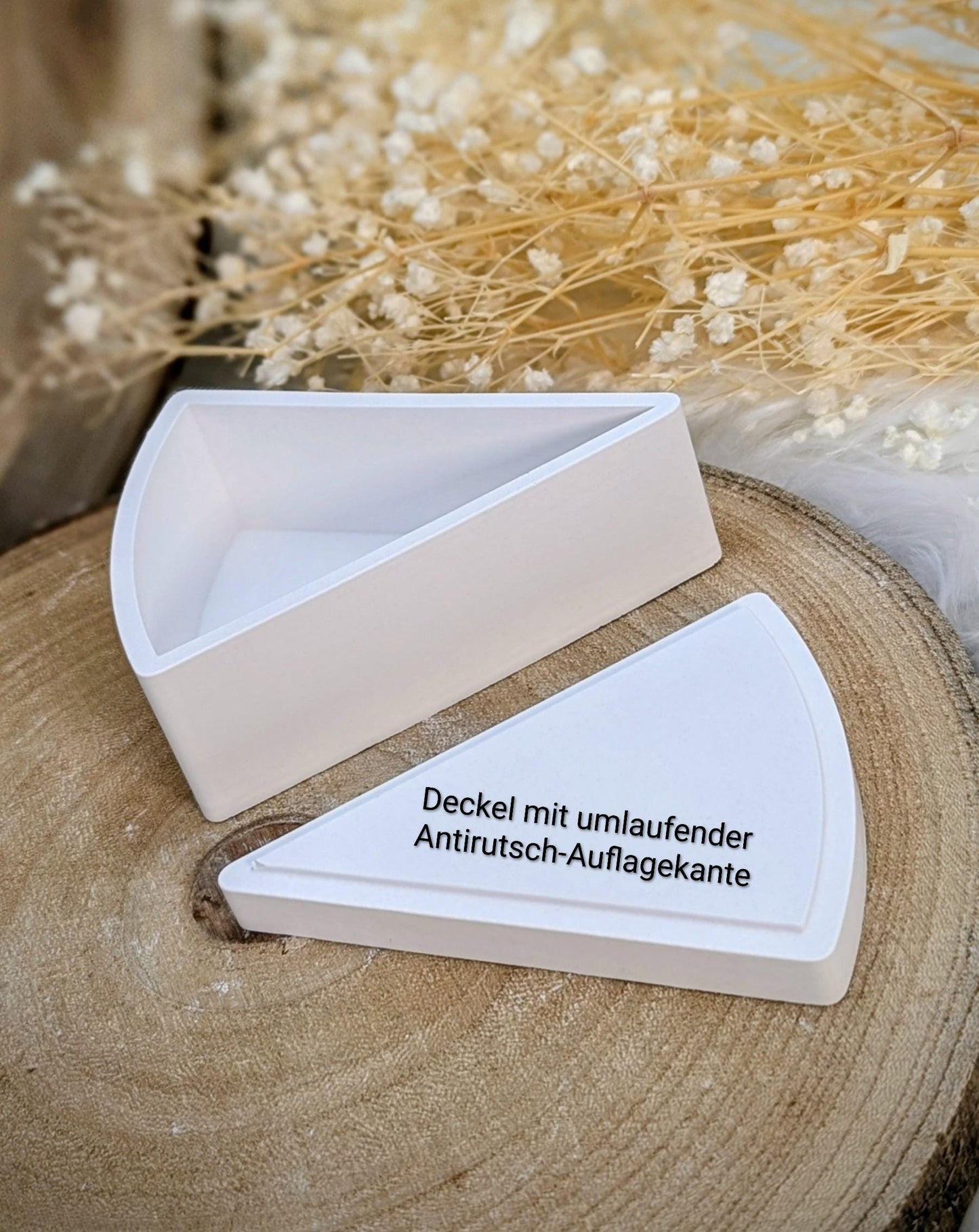 Silikonform Tortenstück / mit Fach / Geschenkverpackung / Pustekuchen / Kuchen / Raysin / Silikonform