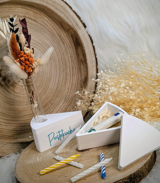 Silikonform Tortenstück / mit Fach / Geschenkverpackung / Pustekuchen / Kuchen / Raysin / Silikonform