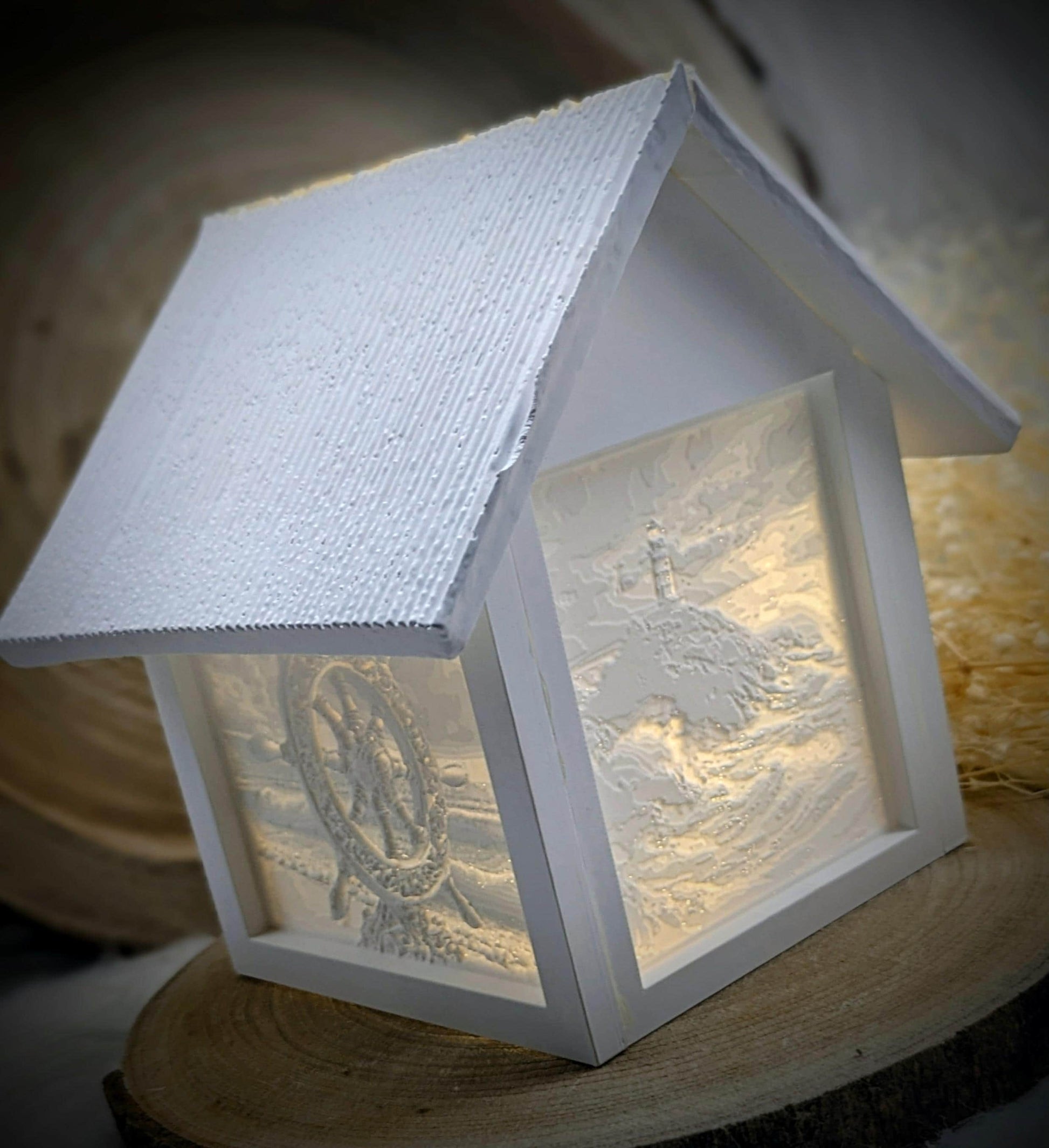 Dach für Standard Lichthäuschen / Anlehnung an Reet-Optik / Reetdach / Lichthaus / Lichthaus mit Dach / Raysin / Silikonform