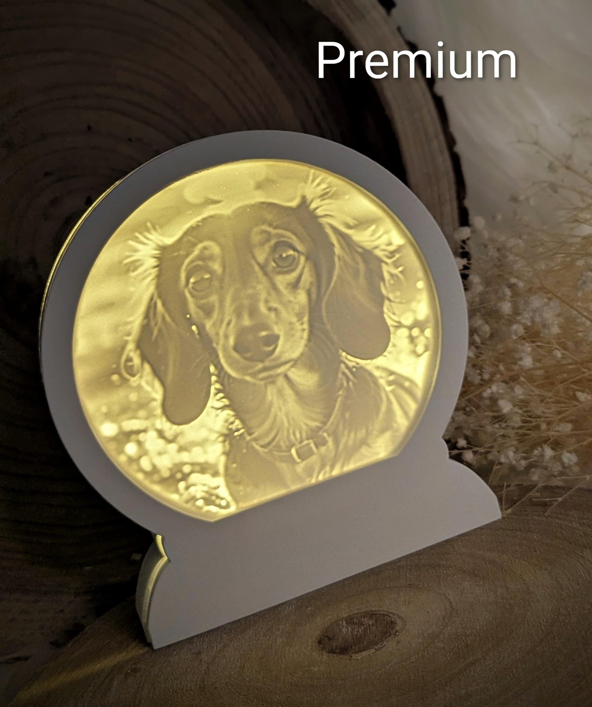 Loop Lampe/ Waldi / Dackel / Premium-Qualität / Lampe / Lithophane / Gießform / Raysin / Silikonform