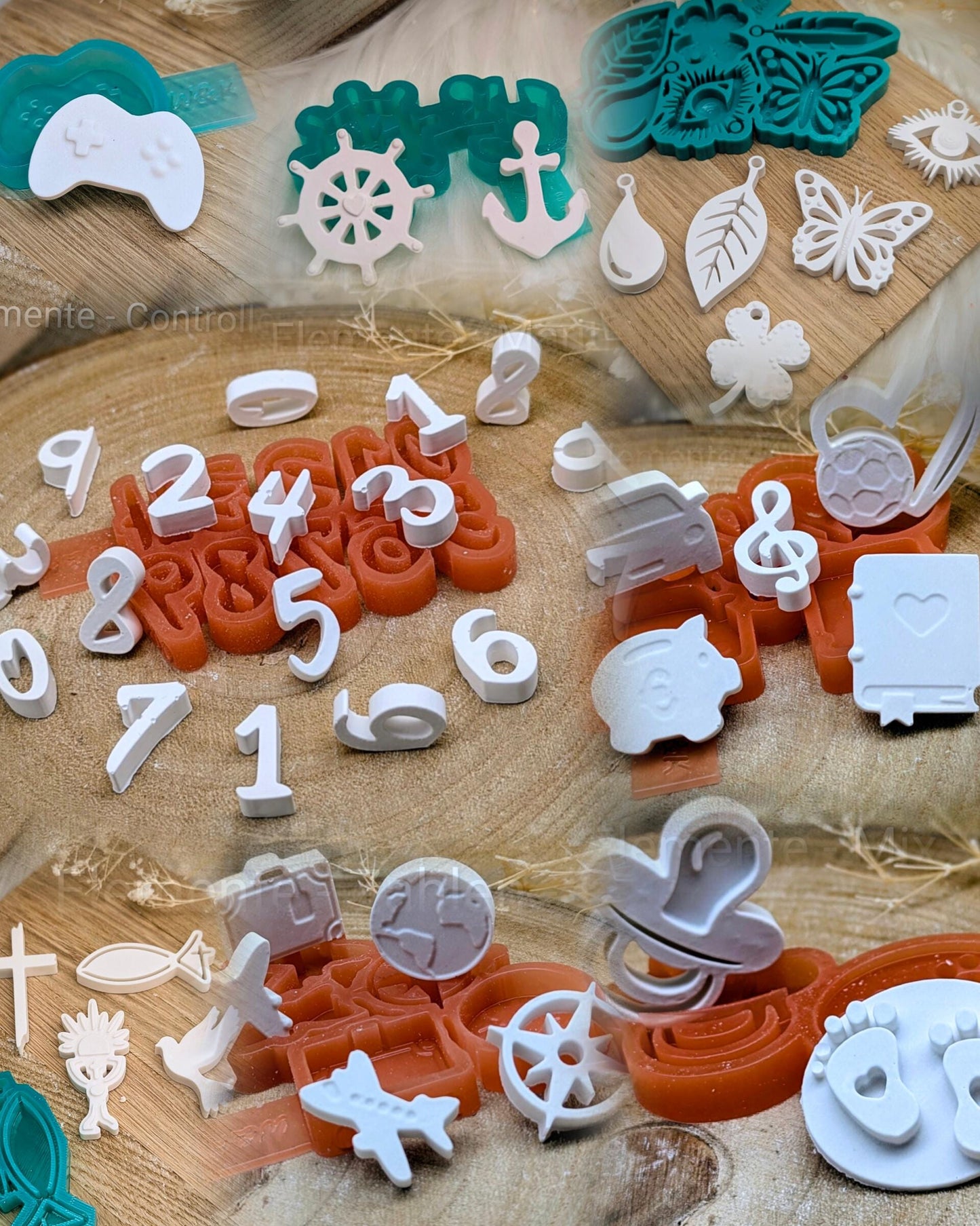 Silikonform Elemente / Gießform / Raysin / Silikonform