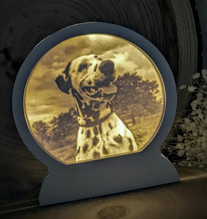 Loop Lampe/ Pongo / Dalmatiner / Premium-Qualität / Lampe / Lithophane / Gießform / Raysin / Silikonform