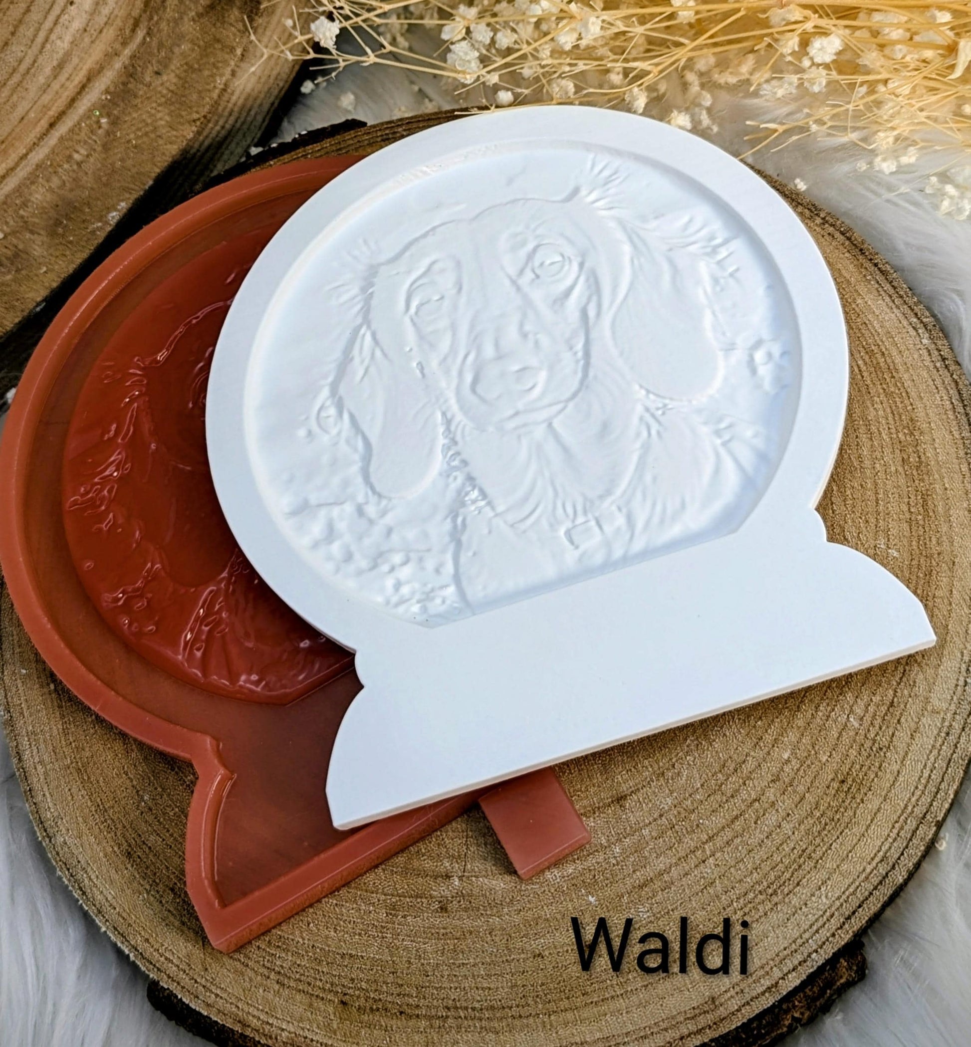 Loop Lampe/ Waldi / Dackel / Premium-Qualität / Lampe / Lithophane / Gießform / Raysin / Silikonform