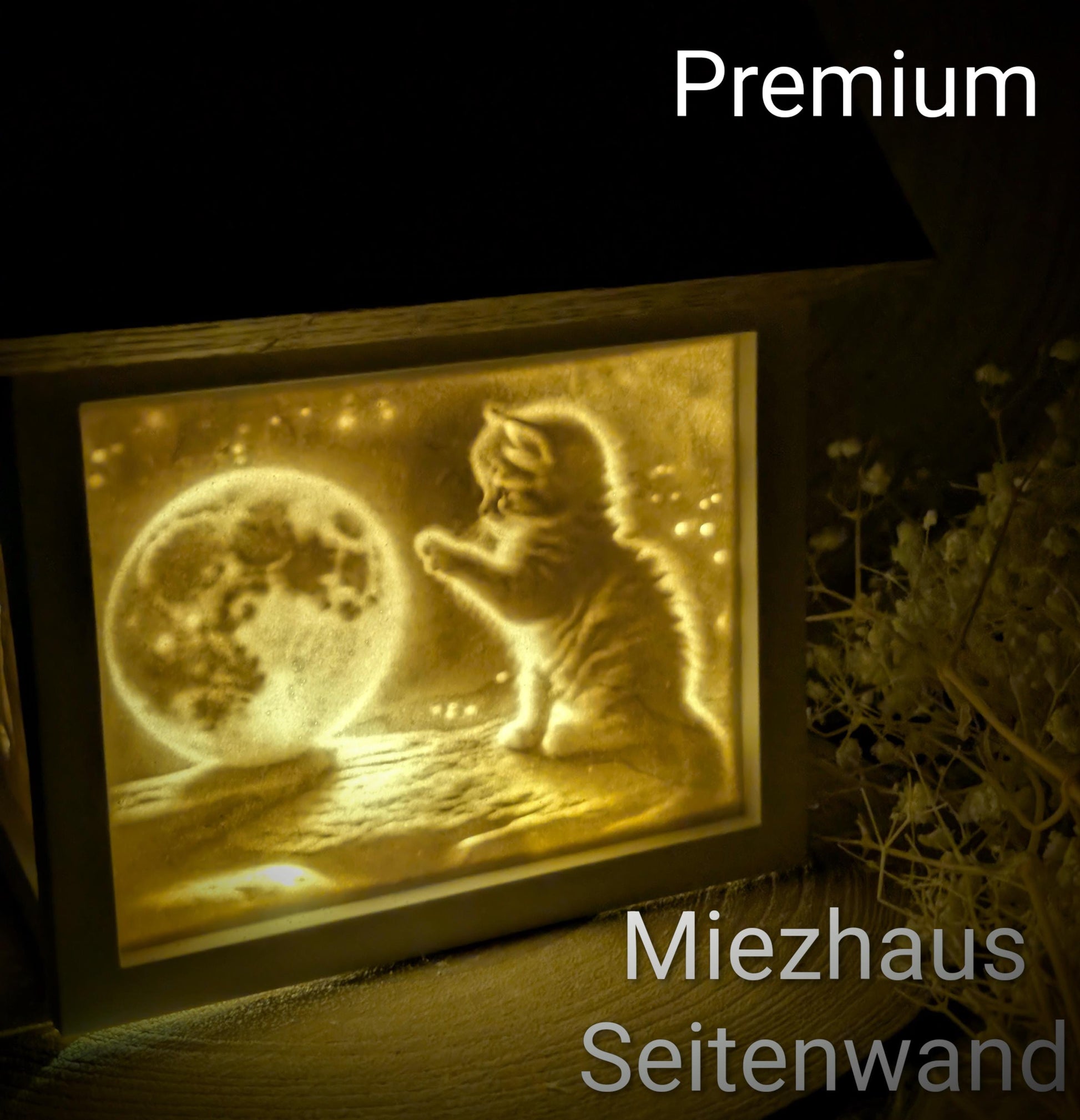Silikonform für Lichthäuschen Lithophane / Miezhaus / Premium-Qualität / Standardhaus / Lichthaus mit Dach / Raysin / Silikonform