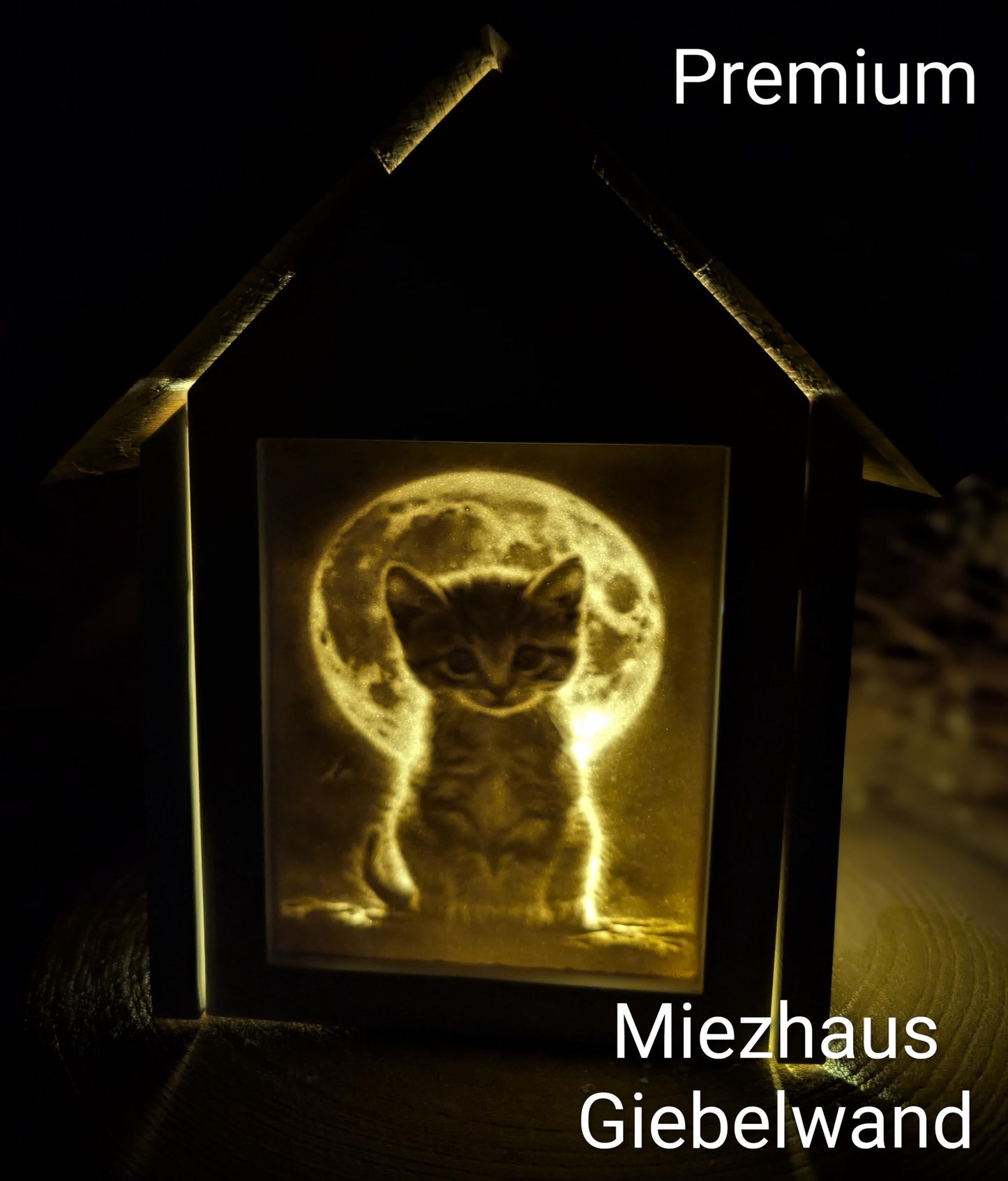 Silikonform für Lichthäuschen Lithophane / Miezhaus / Premium-Qualität / Standardhaus / Lichthaus mit Dach / Raysin / Silikonform