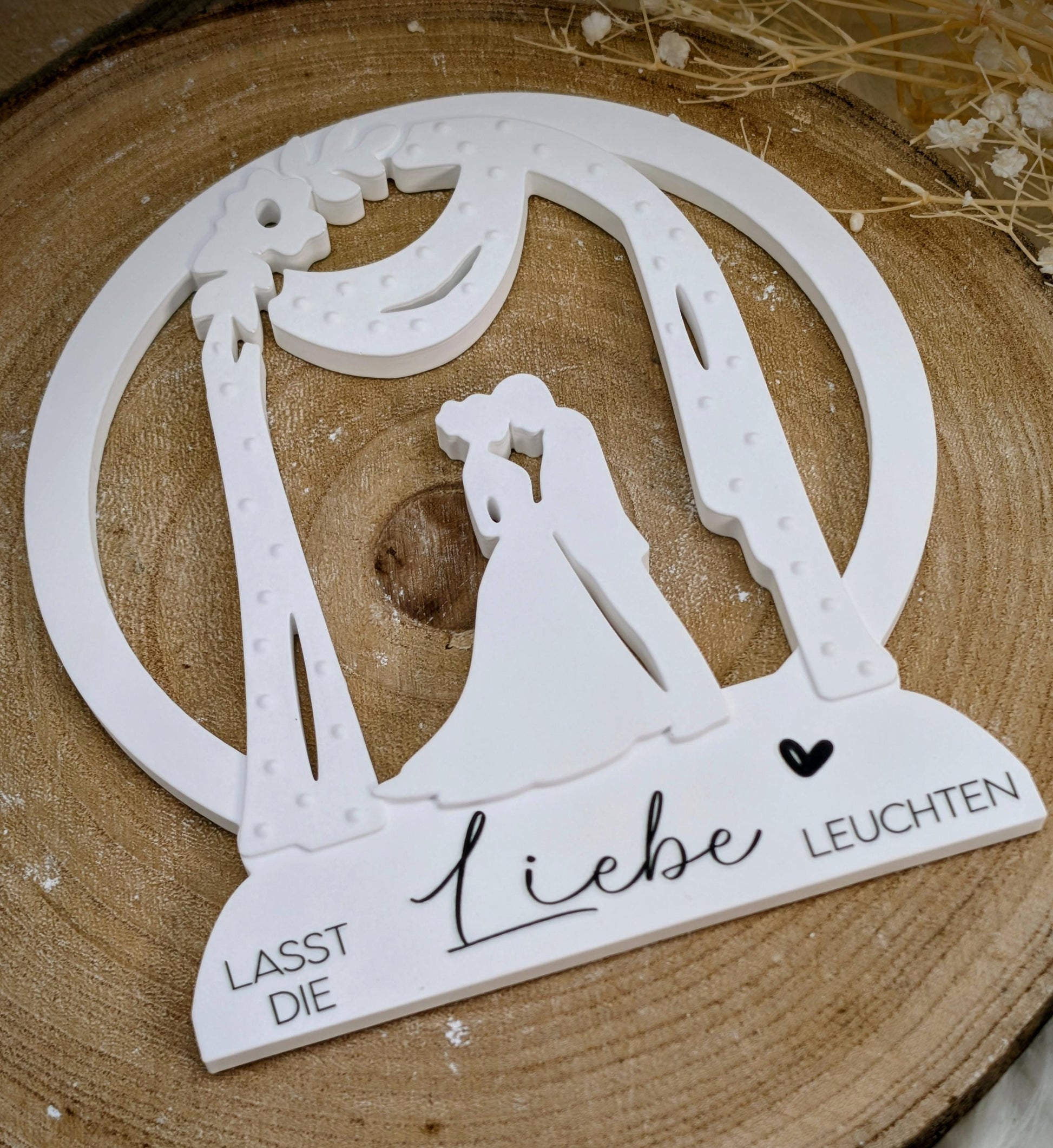 Loop Lampe/ Brautpaar / Korpus / Lampe / Hochzeit / Gießform / Raysin / Silikonform