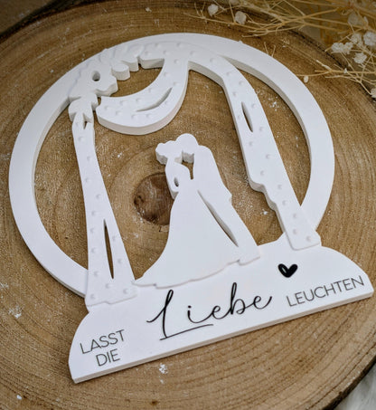 Loop Lampe/ Brautpaar / Korpus / Lampe / Hochzeit / Gießform / Raysin / Silikonform