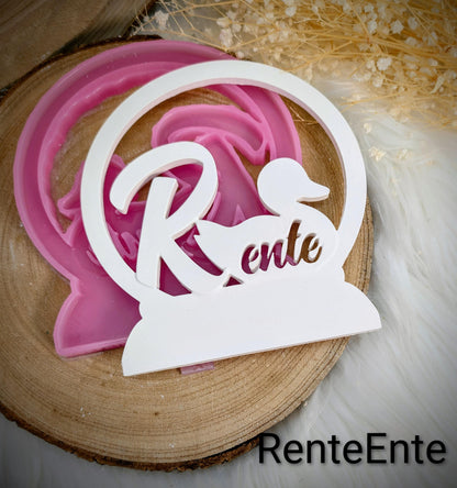Loop Lampe/ Rente-Ente / Korpus / Lampe / Rente / Ente / Gießform / Raysin / Silikonform