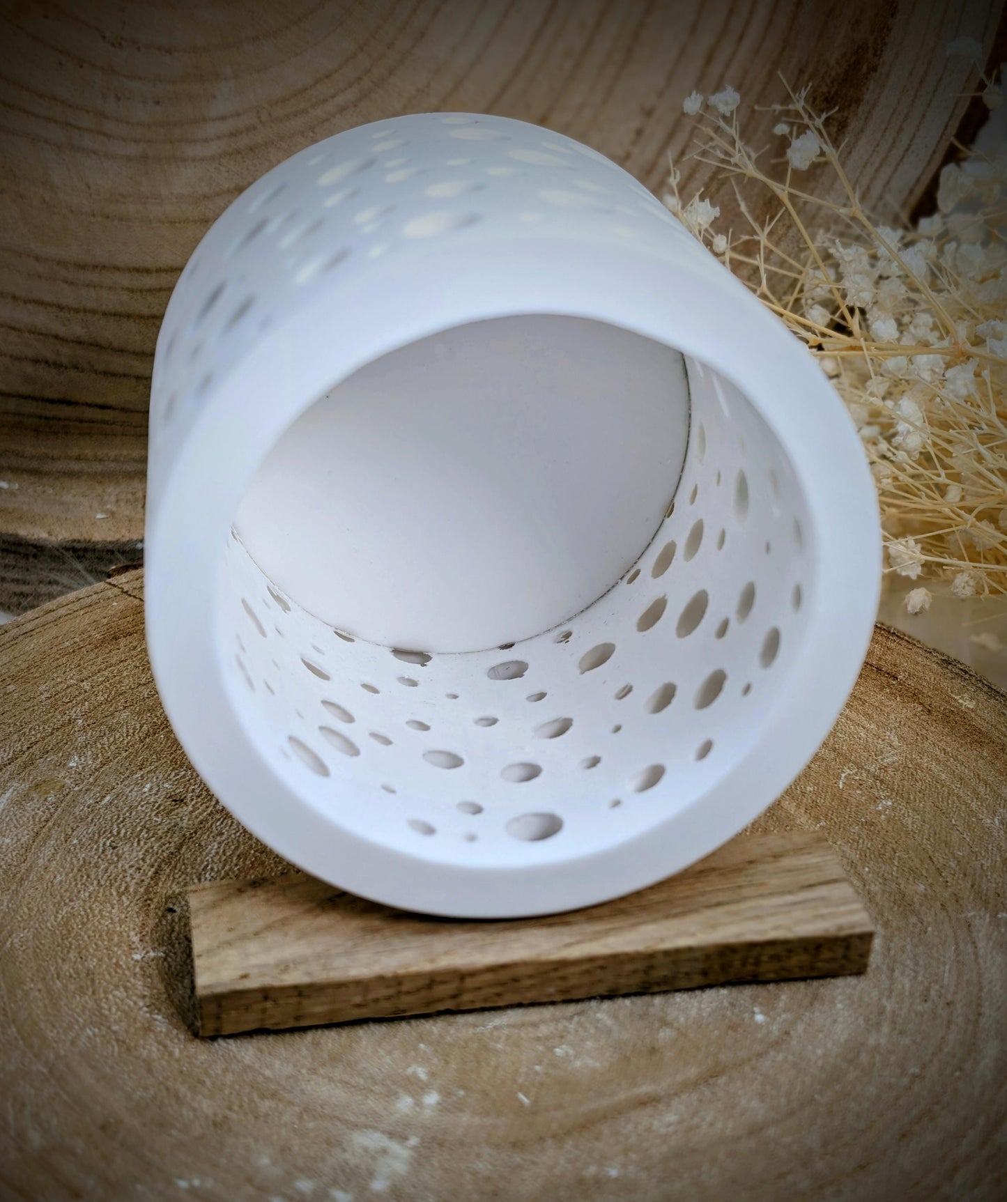 Silikonform für Lichtkranz V3/ Punkt für Punkt / Kreise / Lichthaus / mit Boden / Raysin / Silikonform