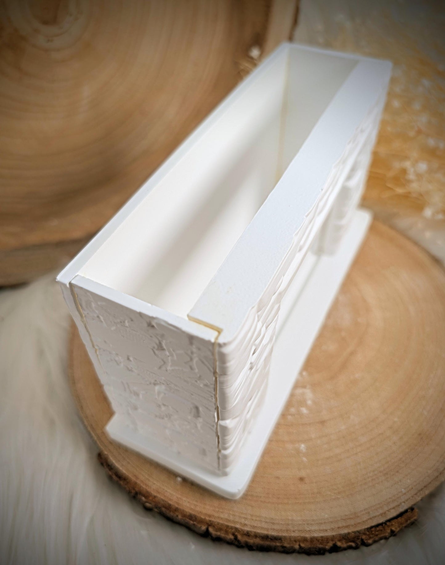 Silikonform Kamin mit Wechselmotiv / DIY Gießform / Austauschbares Motiv / Lagerfeuer / Premium-Qualität / Lampe / Lithophane / Raysin