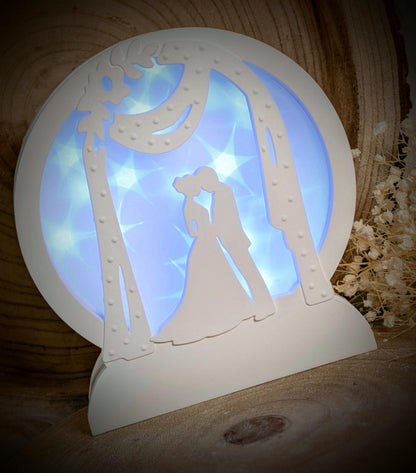 Loop Lampe/ Brautpaar / Korpus / Lampe / Hochzeit / Gießform / Raysin / Silikonform