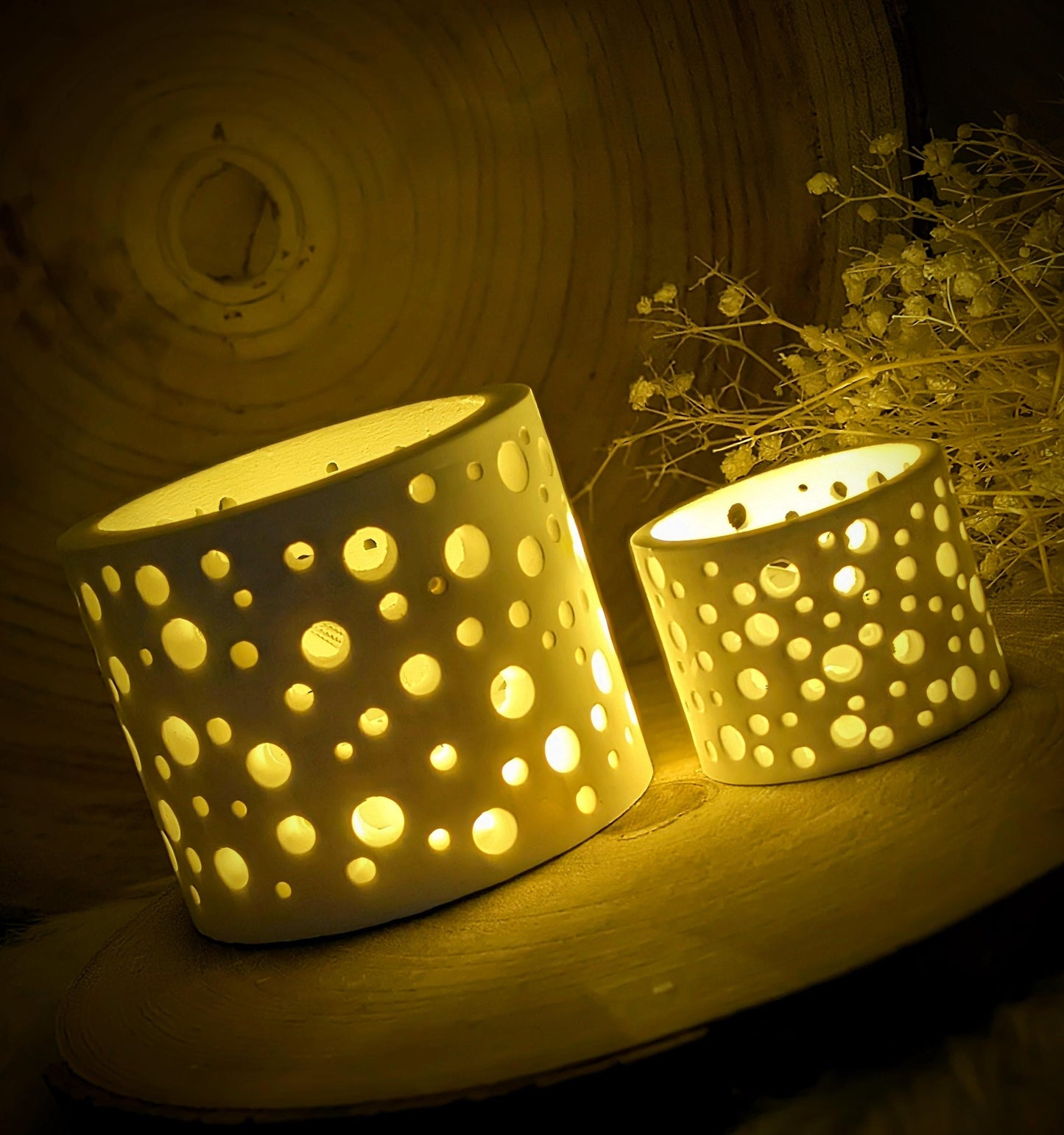 Silikonform für Lichtkranz V3/ Punkt für Punkt / Kreise / Lichthaus / mit Boden / Raysin / Silikonform