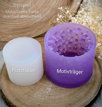 Silikonform für Lichtkranz V3/ Punkt für Punkt / Kreise / Lichthaus / mit Boden / Raysin / Silikonform