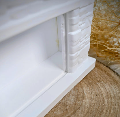 Silikonform Kamin mit Wechselmotiv / DIY Gießform / Austauschbares Motiv / Lagerfeuer / Premium-Qualität / Lampe / Lithophane / Raysin