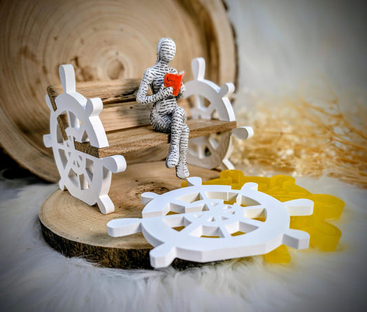 Silikonform Steuerrad Sitzbank / Klötzchen / RubOn / Ostsee / Nordsee / Raysin / Silikonform