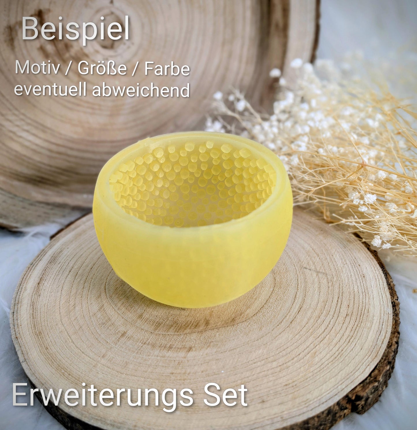 Silikonform für Lichtkugel / Punkt für Punkt / Kreise / Lampe / mit Boden / Raysin / Silikonform