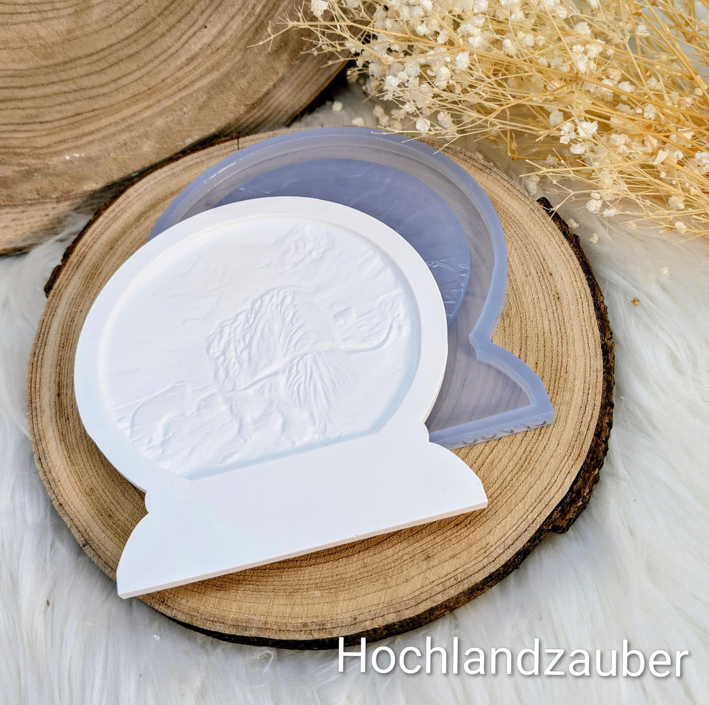 Loop Lampe/ Hochlandzauber / Hochlandrind / Premium-Qualität / Lampe / Lithophane / Gießform / Raysin / Silikonform