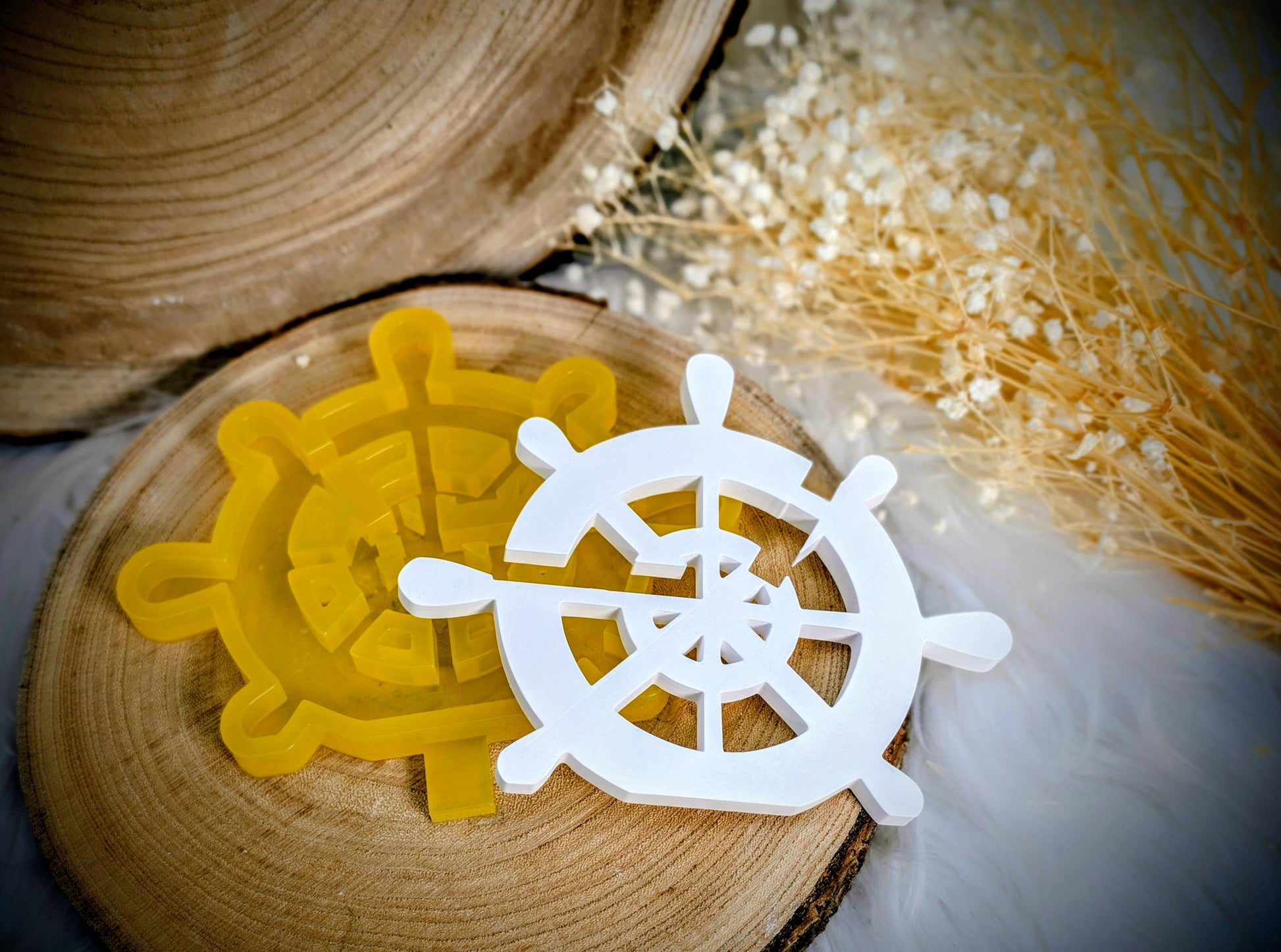 Silikonform Steuerrad Sitzbank / Klötzchen / RubOn / Ostsee / Nordsee / Raysin / Silikonform