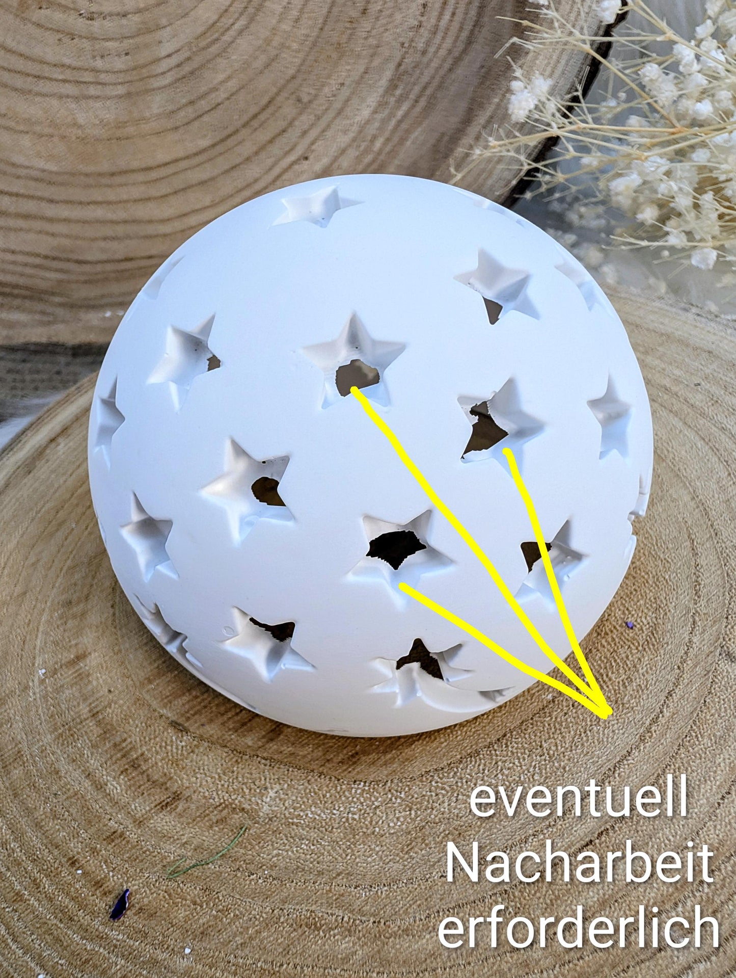 Silikonform für Lichtkugel / Punkt für Punkt / Kreise / Lampe / mit Boden / Raysin / Silikonform