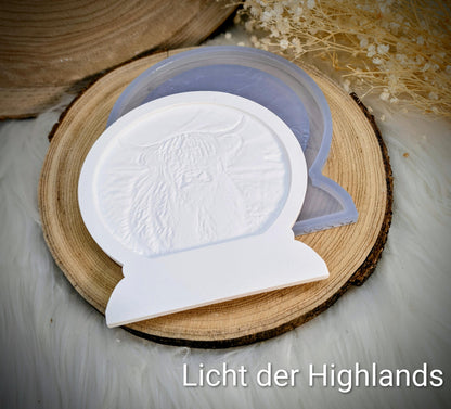 Loop Lampe/ Licht der Highlands / Hochlandrind / Premium-Qualität / Lampe / Lithophane / Gießform / Raysin / Silikonform
