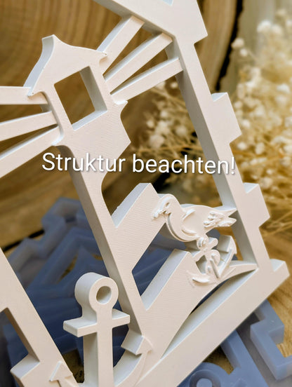 Silikonform Strandhaus / Klötzchen / RubOn / Ostsee / Nordsee / Raysin / Silikonform