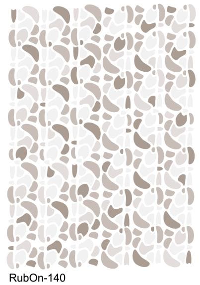 RubOn Sticker / Boho Shapes Natur / A6 Bogen / Randlos /Abreibebilder / DIY Sticker für z.B. Glas Holz
