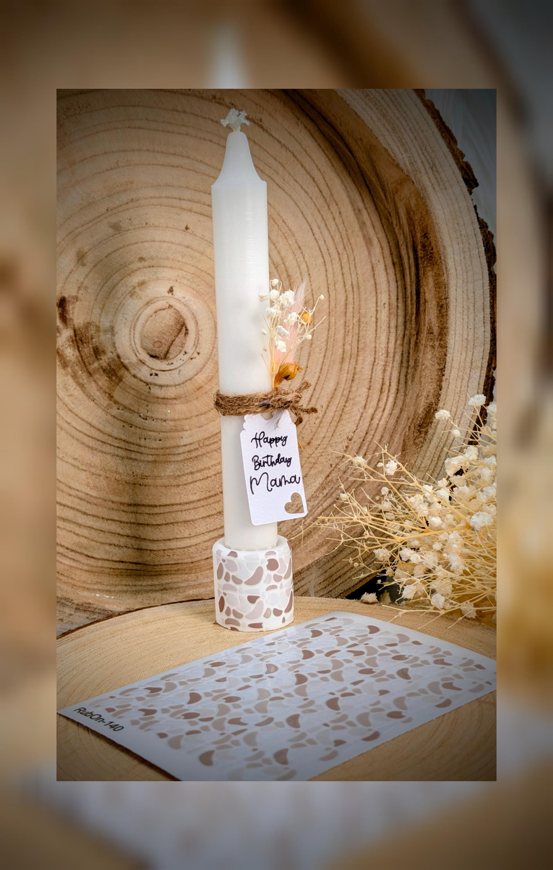 RubOn Sticker / Boho Shapes Natur / A6 Bogen / Randlos /Abreibebilder / DIY Sticker für z.B. Glas Holz