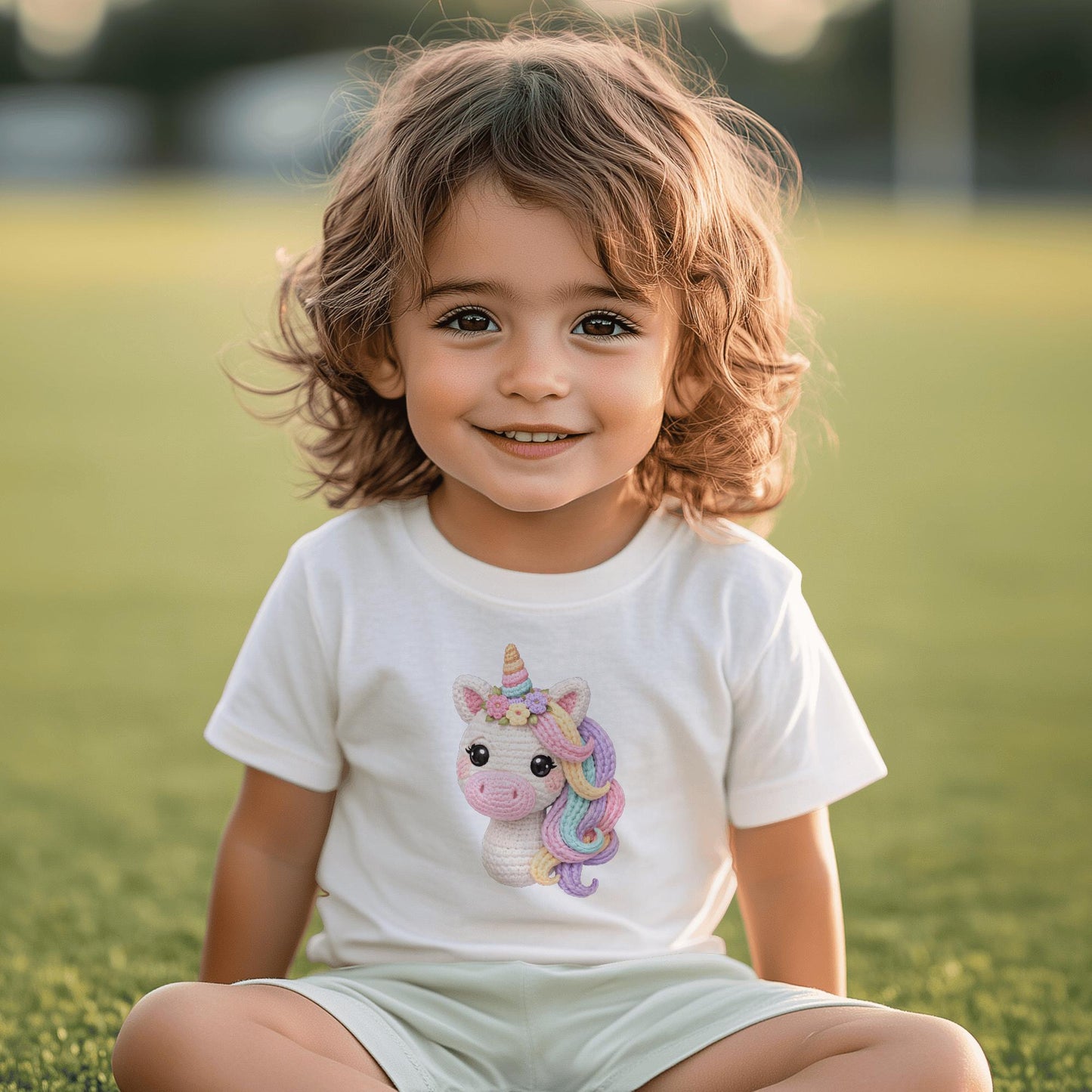 Einhorn Strickoptik / DTF Print / Bügelbild / Unicorn