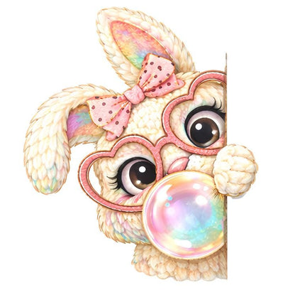 Bubble Bunny / DTF Print / Bügelbild / Hase / Unisex