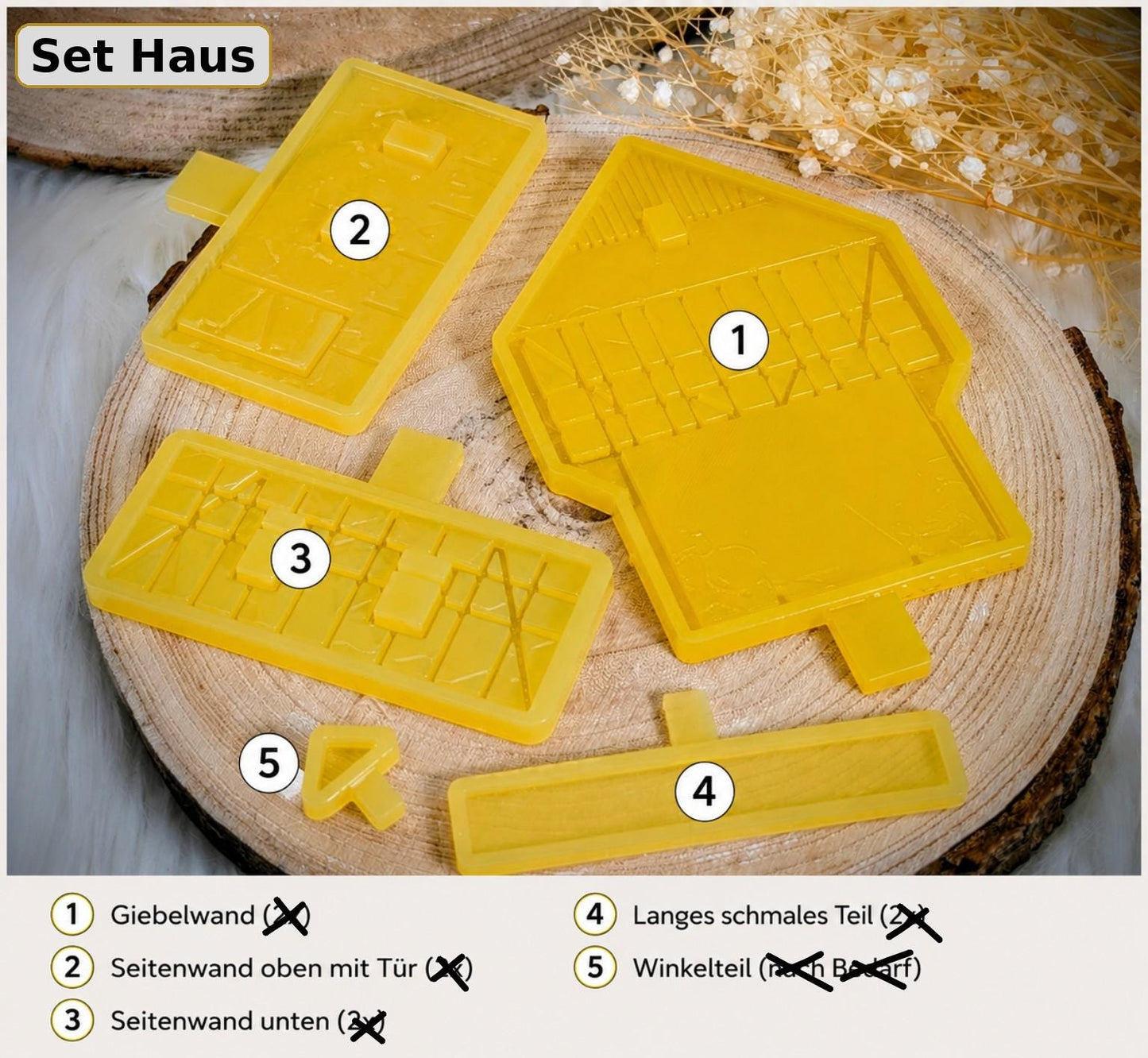 Silikonform für Lichthaus / Fachwerk Mühlenradhaus / Lichthaus / Mühle / Raysin / Silikonform