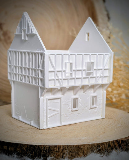 Silikonform für Lichthaus / Fachwerk Mühlenradhaus / Lichthaus / Mühle / Raysin / Silikonform