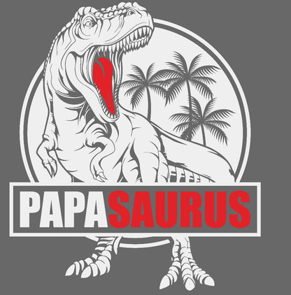 Papasaurus / DTF Print / Bügelbild / Dino / Unisex