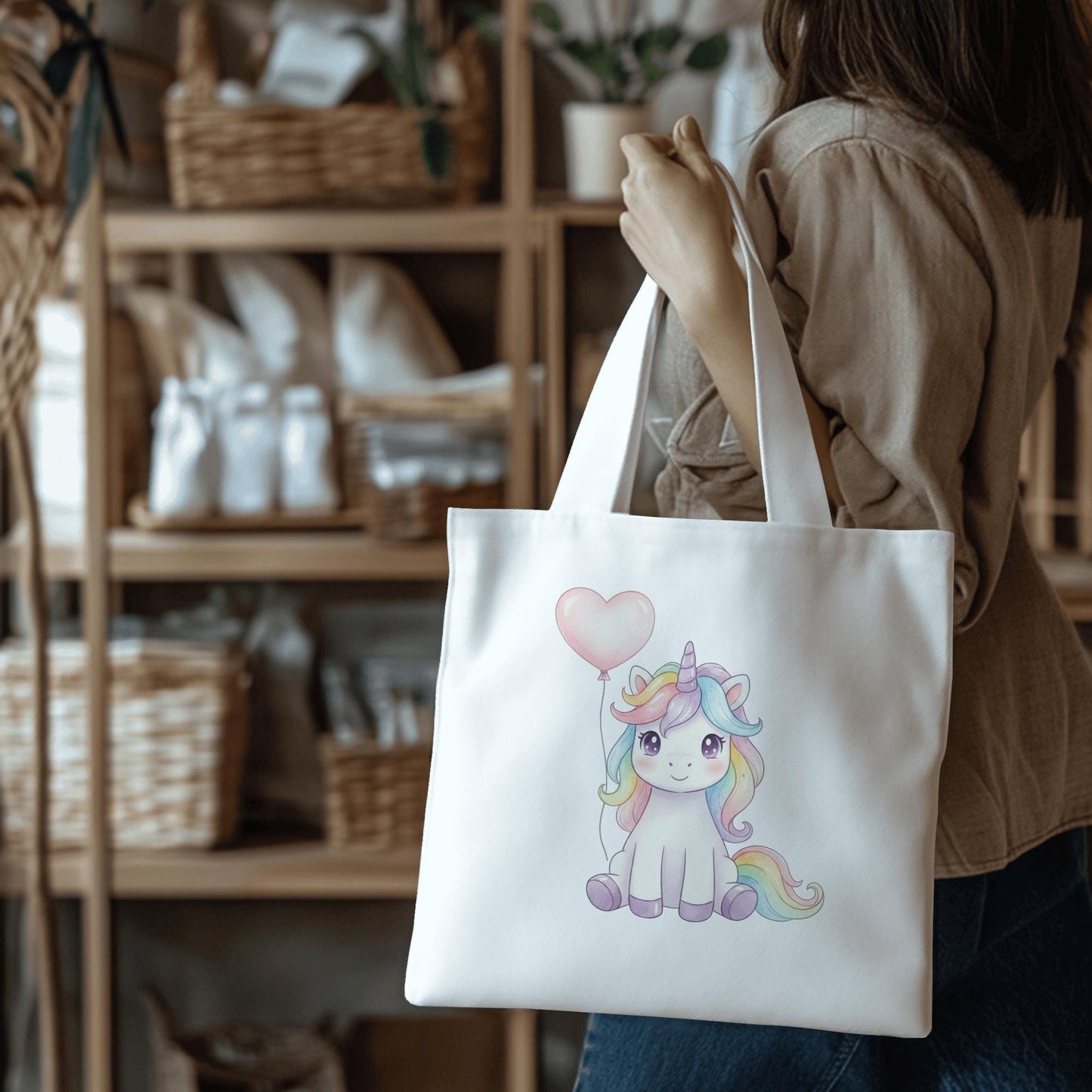 Einhorn mit Ballon / DTF Print / Bügelbild / Unicorn