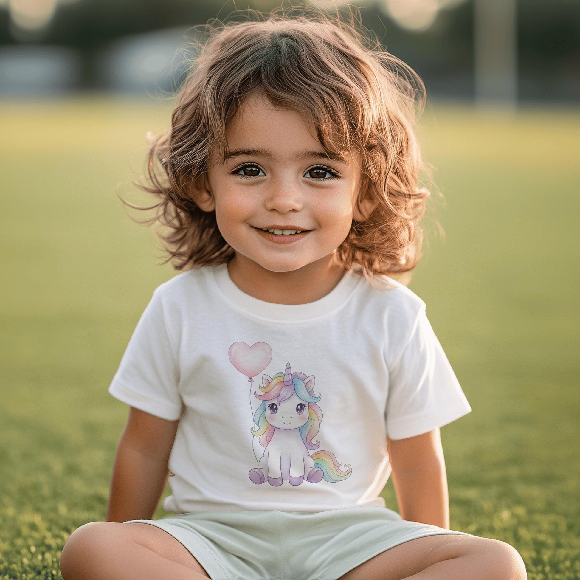 Einhorn mit Ballon / DTF Print / Bügelbild / Unicorn