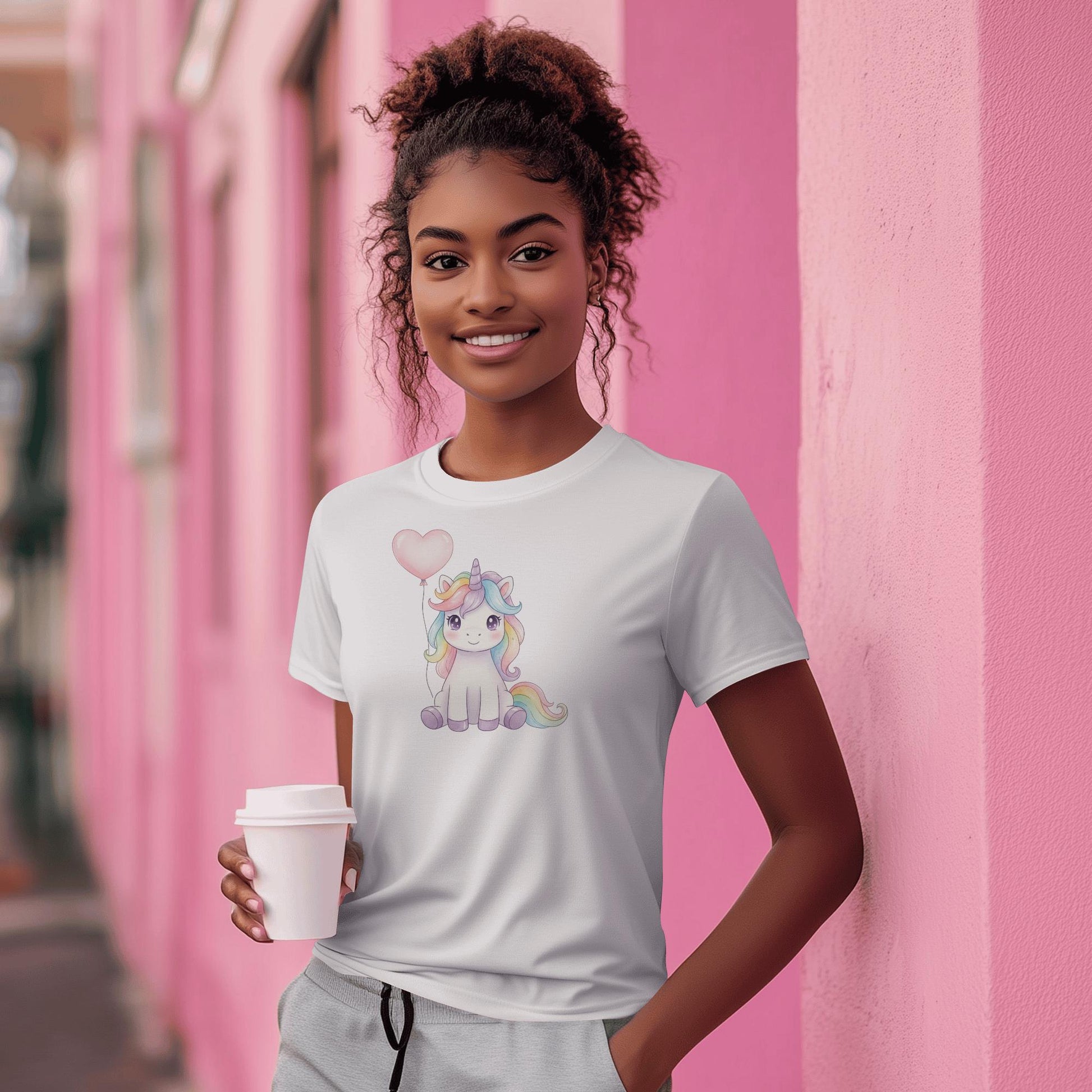 Einhorn mit Ballon / DTF Print / Bügelbild / Unicorn