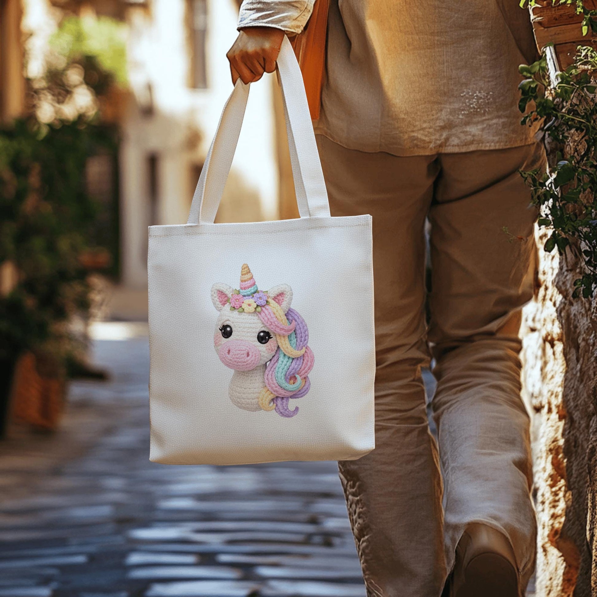 Einhorn Strickoptik / DTF Print / Bügelbild / Unicorn