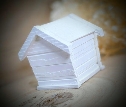Silikonform Hudehütte/ Mini / Hund / Haus / Pfote / Lichteinfall / Gießform / Raysin / Silikonform