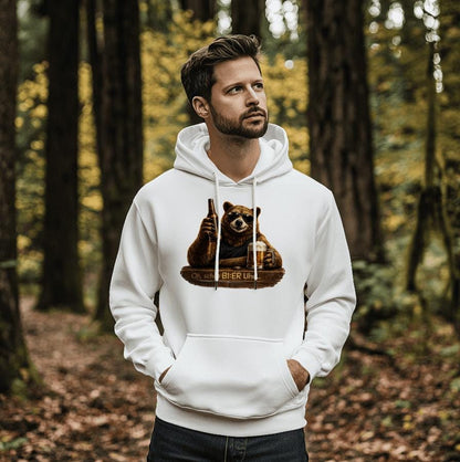 Oh, schon Bier Uhr / DTF Print / Bügelbild / Bär / Unisex
