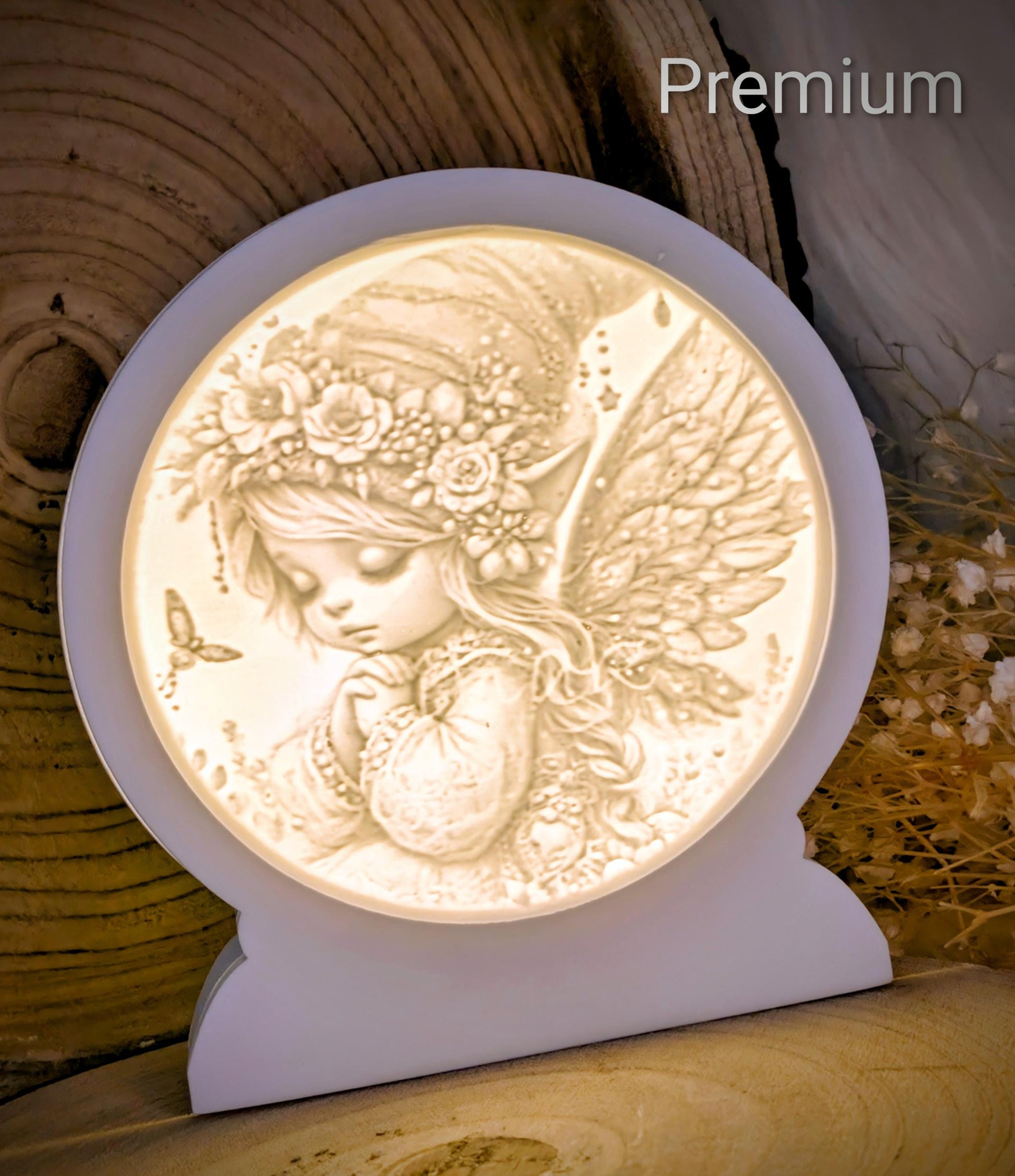 Loop Lampe/ Blütenelfe / Wunschfee / Herzenslicht / Premium-Qualität / Lampe / Lithophane / Gießform / Raysin / Silikonform
