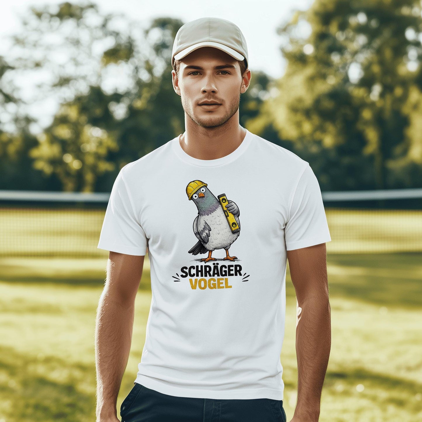 Schräger Vogel / DTF Print / Bügelbild