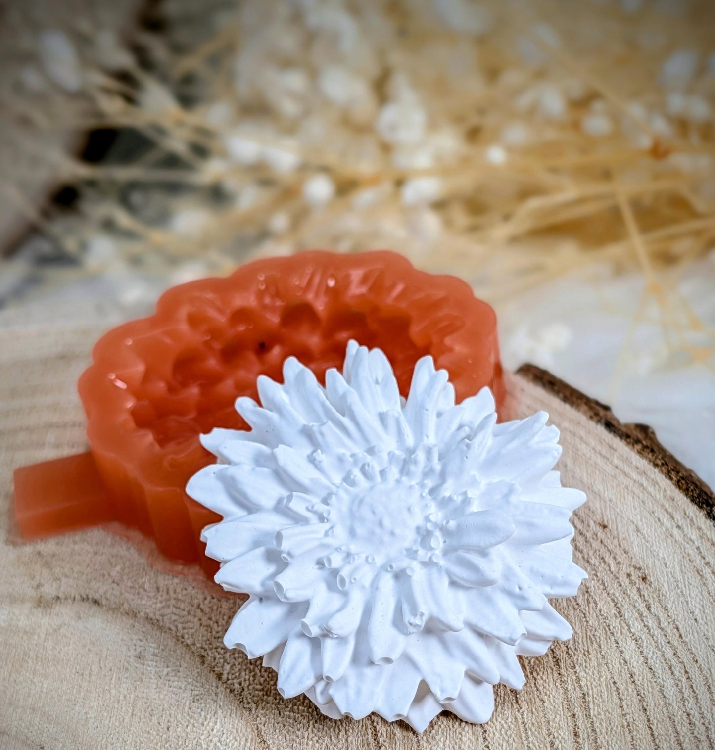 Silikonform Chrysantheme / Blüte / Gartendeko / Blumen / Raysin / Silikonform
