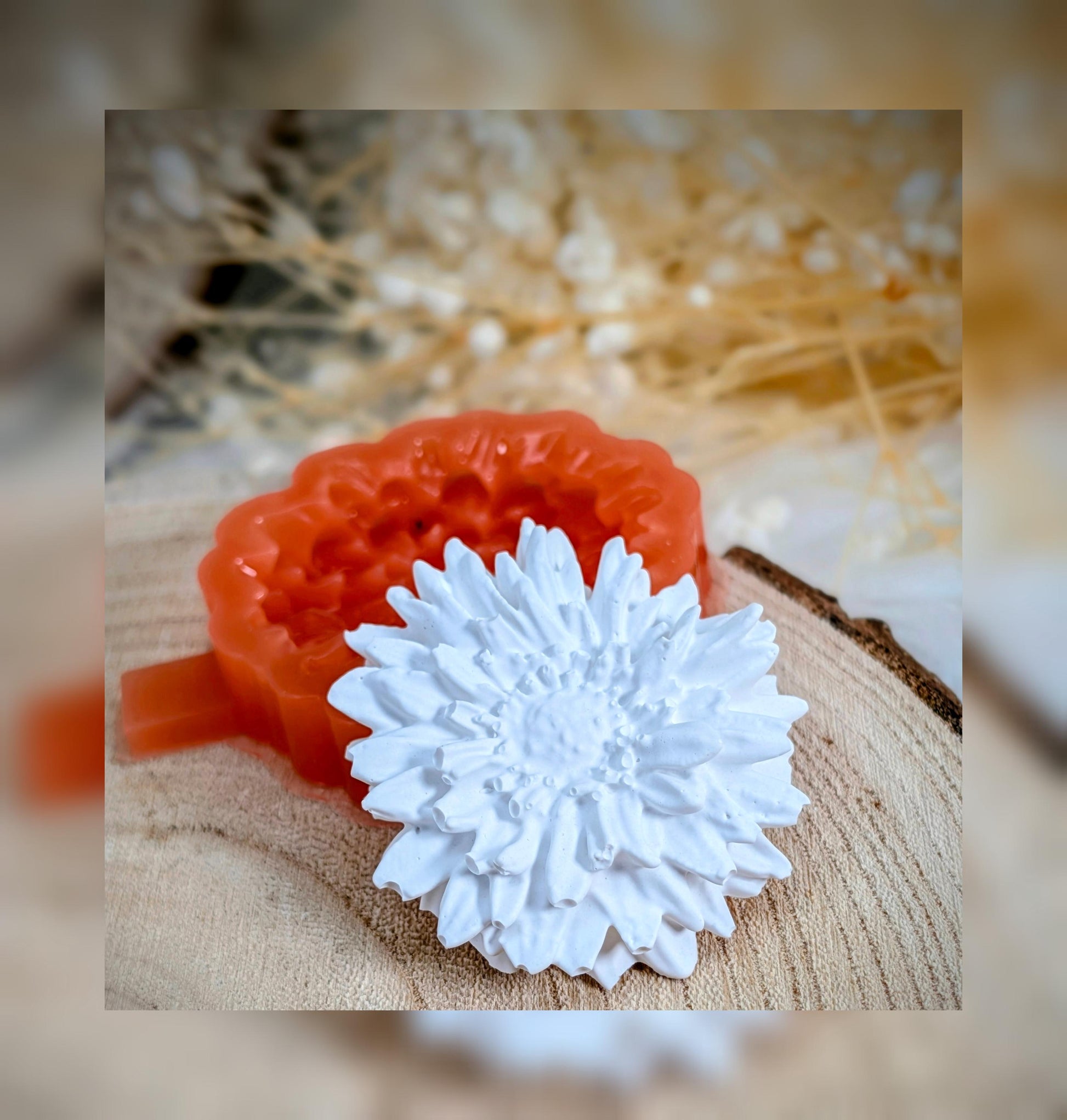 Silikonform Chrysantheme / Blüte / Gartendeko / Blumen / Raysin / Silikonform