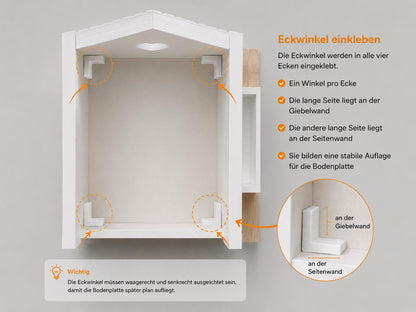 Silikonform für Lichthäuschen / Dekohäuschen / Standardhaus / Vogelhäuschen / Pflanzhäuschen / Raysin / Silikonform