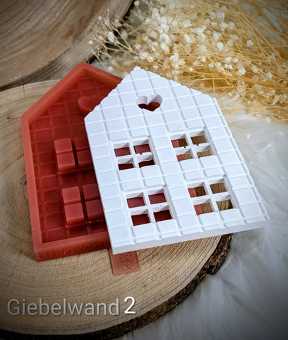 Silikonform für Lichthäuschen / Dekohäuschen / Standardhaus / Vogelhäuschen / Pflanzhäuschen / Raysin / Silikonform