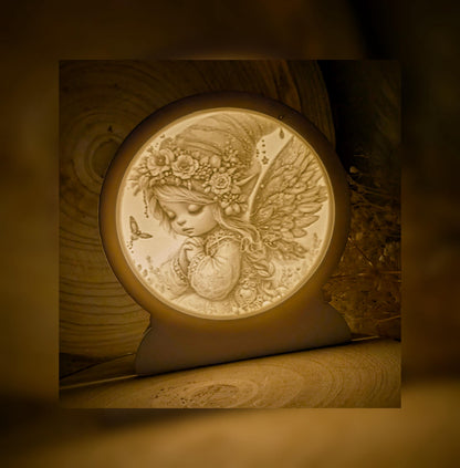 Loop Lampe/ Blütenelfe / Wunschfee / Herzenslicht / Premium-Qualität / Lampe / Lithophane / Gießform / Raysin / Silikonform