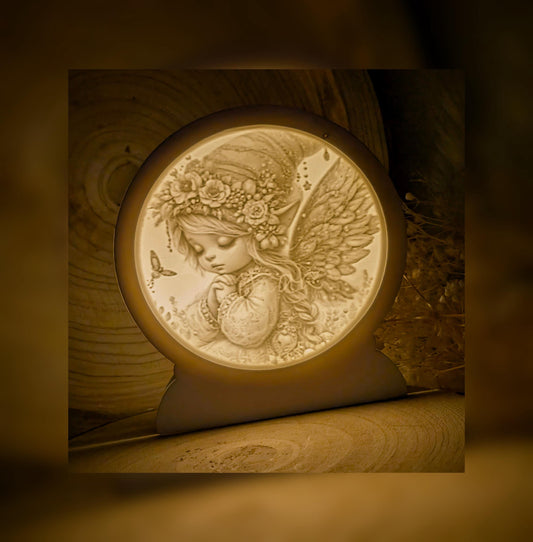 Loop Lampe/ Blütenelfe / Wunschfee / Herzenslicht / Premium-Qualität / Lampe / Lithophane / Gießform / Raysin / Silikonform
