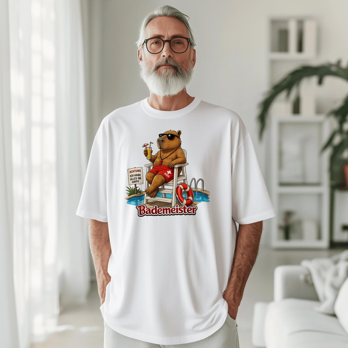 Bademeister / DTF Print / Bügelbild / Bär / Unisex